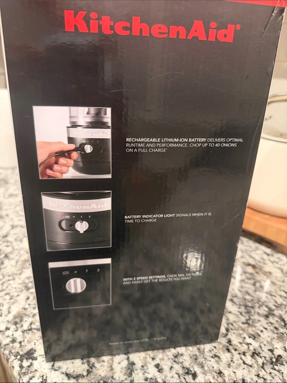 KitchenAid Cordless Chopper in Dark Green and Silver
